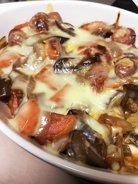簡単♡野菜のデミグラスチーズ焼き