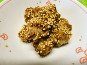 *里芋の鯛みそごま和え*