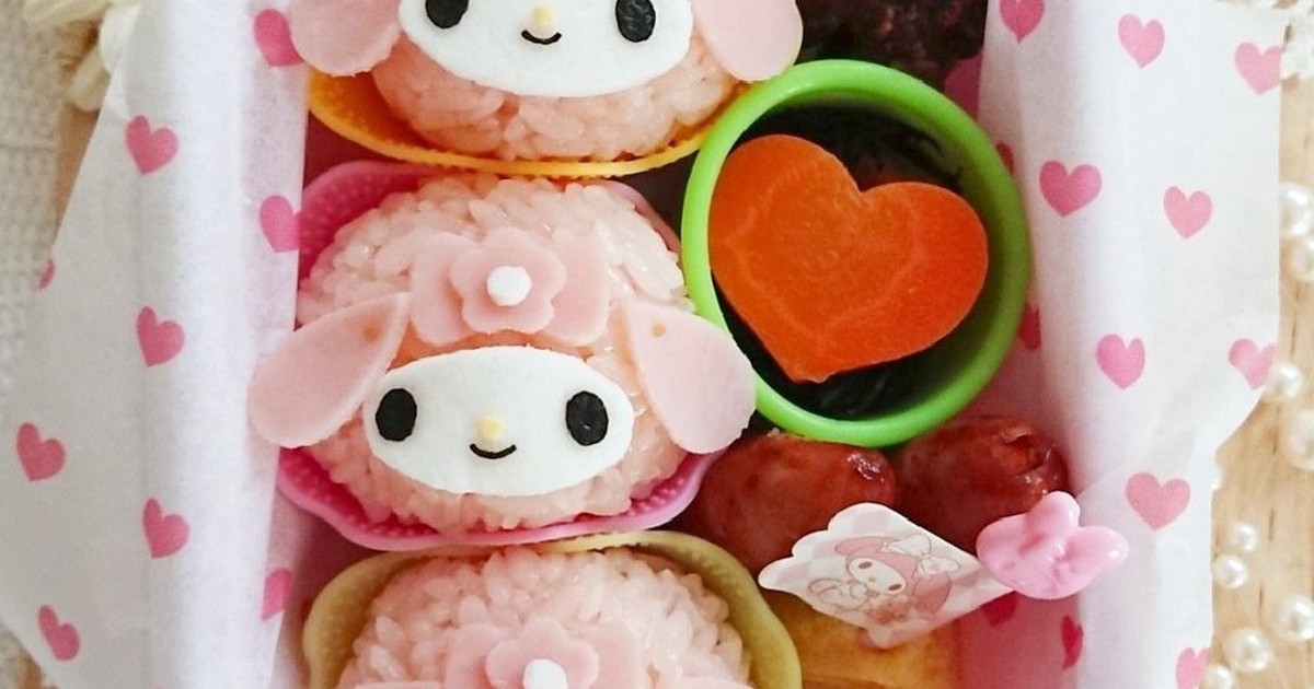 キャラ弁 真ん丸おにぎりのマイメロちゃん レシピ 作り方 By Zun Ko クックパッド