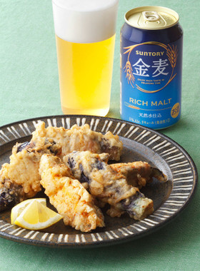 豚巻きなすのピリ辛揚げ