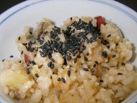 玄米炊き込みご飯~さつま芋ご飯編