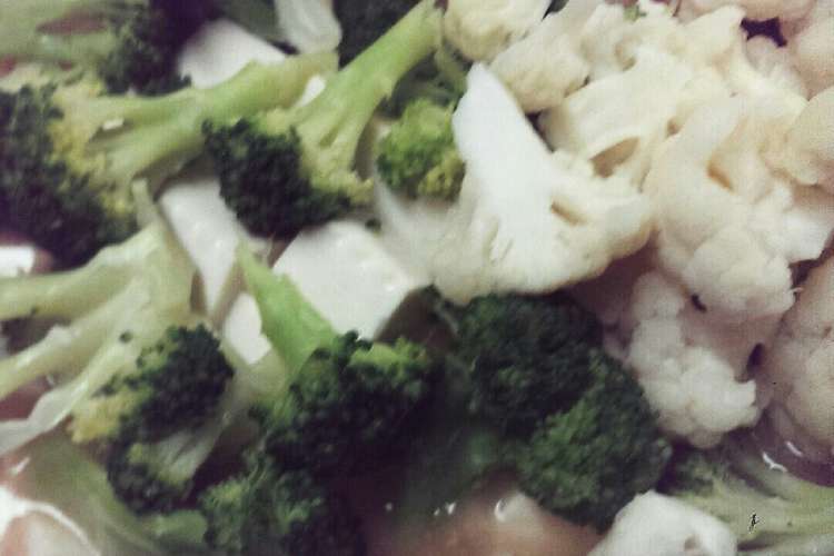 ブロッコリーとカリフラワーの白い麻婆豆腐 レシピ 作り方 By じゅげむ クックパッド 簡単おいしいみんなのレシピが361万品