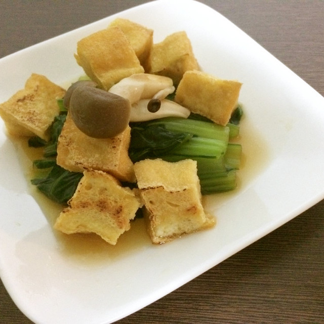ごま油香る 小松菜と厚揚げのおひたし レシピ 作り方 By Harvest1 クックパッド