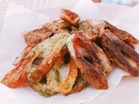 揚げないちくわの磯辺揚げ
