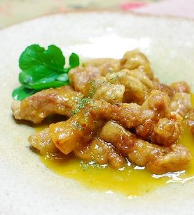 豚のオレンジソース煮