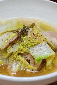 昆布だしが美味しい～白菜の煮物