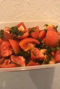 トマトとアオサの夏サラダ
