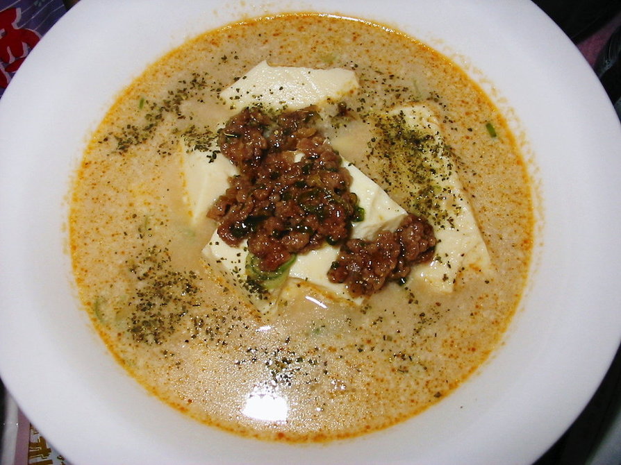～金のごまだれ✿坦々豆腐スープ～の画像