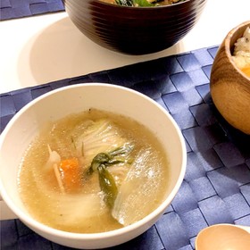 簡単!白菜ロールスープ