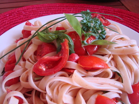 本当に簡単!トマトとハーブのパスタ