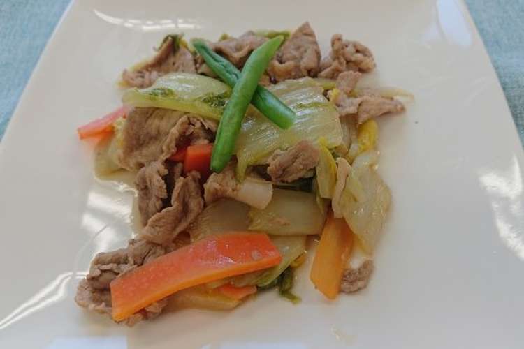 白菜と豚肉のさっぱり煮 透析食 レシピ 作り方 By 偕行会グループ クックパッド