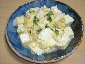 簡単お豆腐炒め