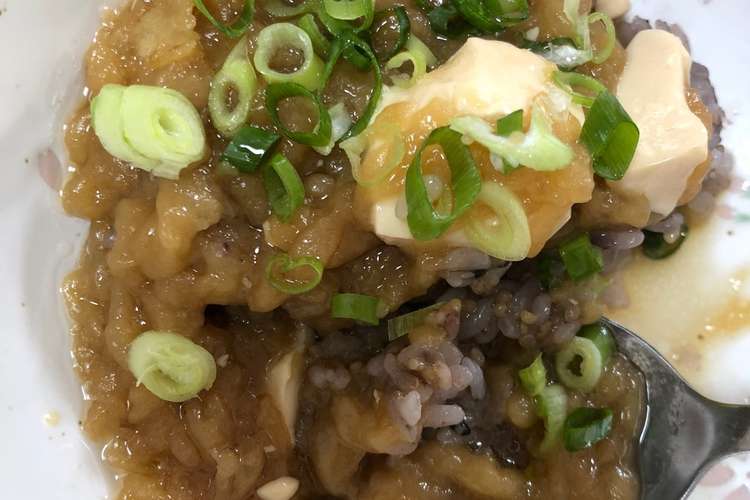 ネギ天かす豆腐丼 貧乏飯 レシピ 作り方 By Shm研究所所長 クックパッド