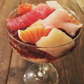 和風ジュレと豆腐クリームの刺身オードブル