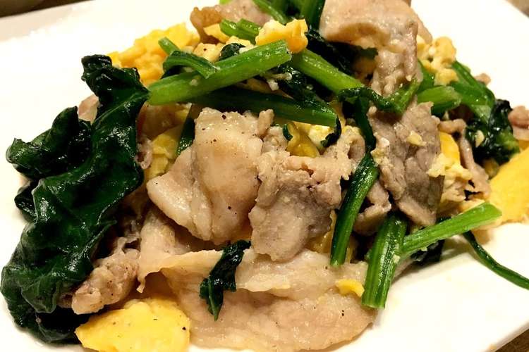 豚バラほうれん草の中華風炒め レシピ 作り方 By しほんぬ クックパッド 簡単おいしいみんなのレシピが351万品