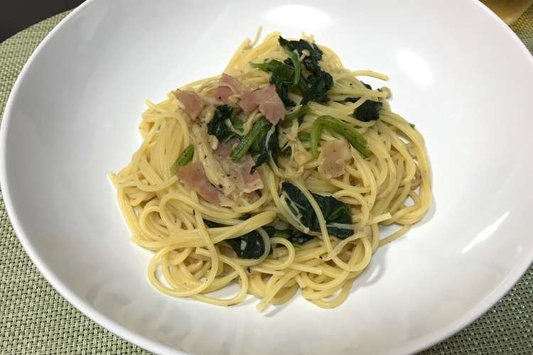 ほうれん草ときのこの和風パスタ レシピ 作り方 By Eri K クックパッド