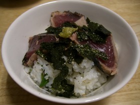 鰹のサッパリご飯(*^_^*)
