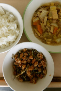給食レシピ　八宝菜・大豆と小魚の揚げ煮