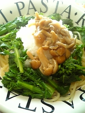 菜の花のヘルシーパスタ