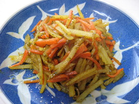 カレー風味の洋風きんぴら
