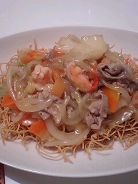 パリパリ&とろ~り♡皿うどん♪