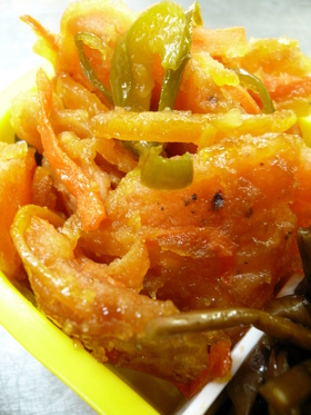 サーモンと野菜のさっぱり焼き。