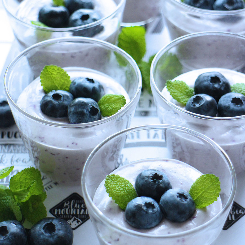 ピーチとブルーベリーのクランブル レシピ