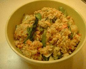 鮭とレタスのチャーハン
