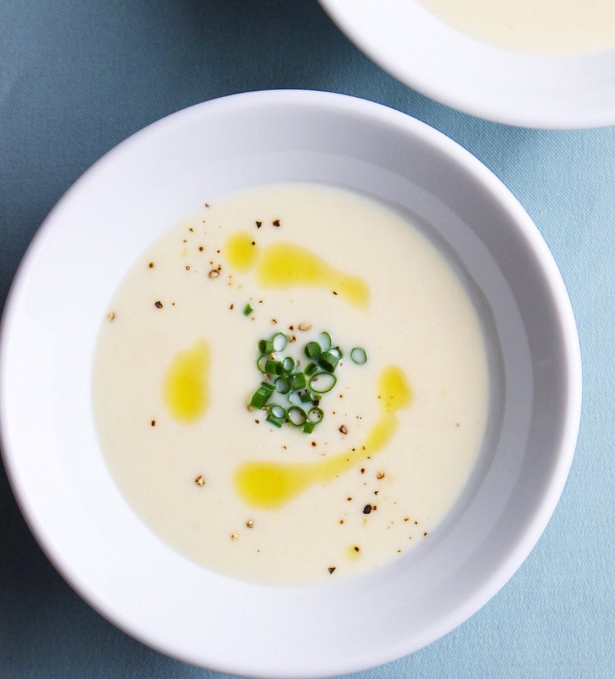 ビシソワーズ（じゃがいもの冷たいスープの画像