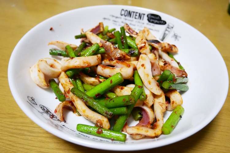 ニンニクの芽とイカのピリ辛炒め レシピ 作り方 By 居酒屋かあちゃん クックパッド 簡単おいしいみんなのレシピが374万品