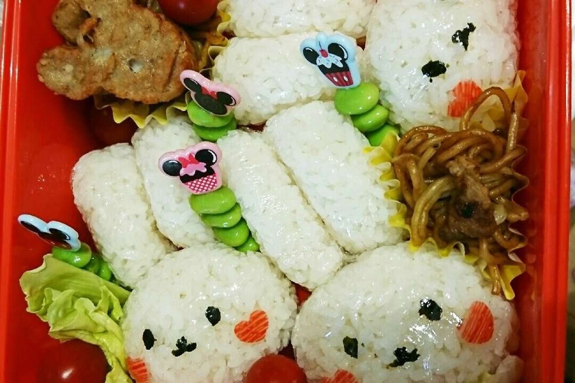 子供喜ぶうさぎのおにぎりのキャラ弁 レシピ 作り方 By やっコック クックパッド 簡単おいしいみんなのレシピが378万品