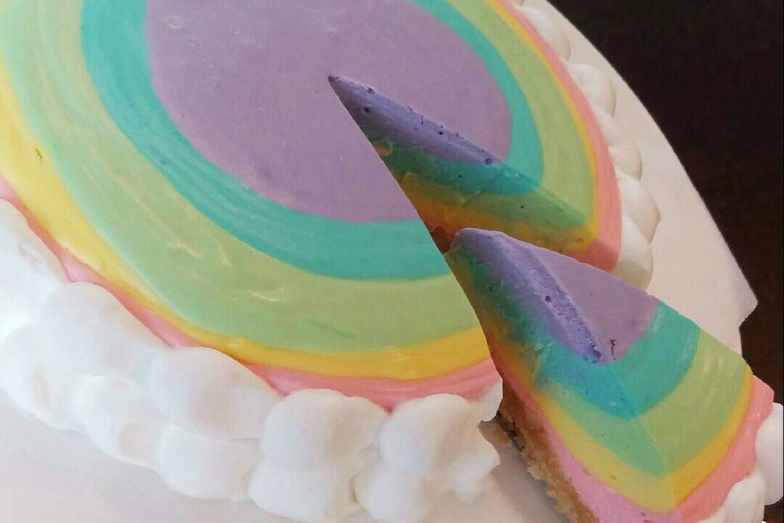 レインボーレアチーズケーキ レシピ 作り方 By こぶたちゃんママ クックパッド 簡単おいしいみんなのレシピが379万品