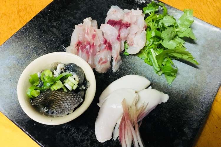 イサキ湯引き皮ポン酢 白子ポン酢 お刺身 レシピ 作り方 By クックくみお クックパッド