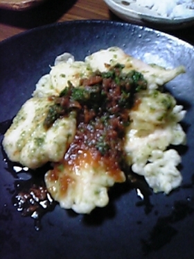 梅肉のタレがうまい☆鶏胸肉の磯辺揚げ