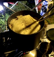 キャンプ飯 クリーミースープパスタの写真