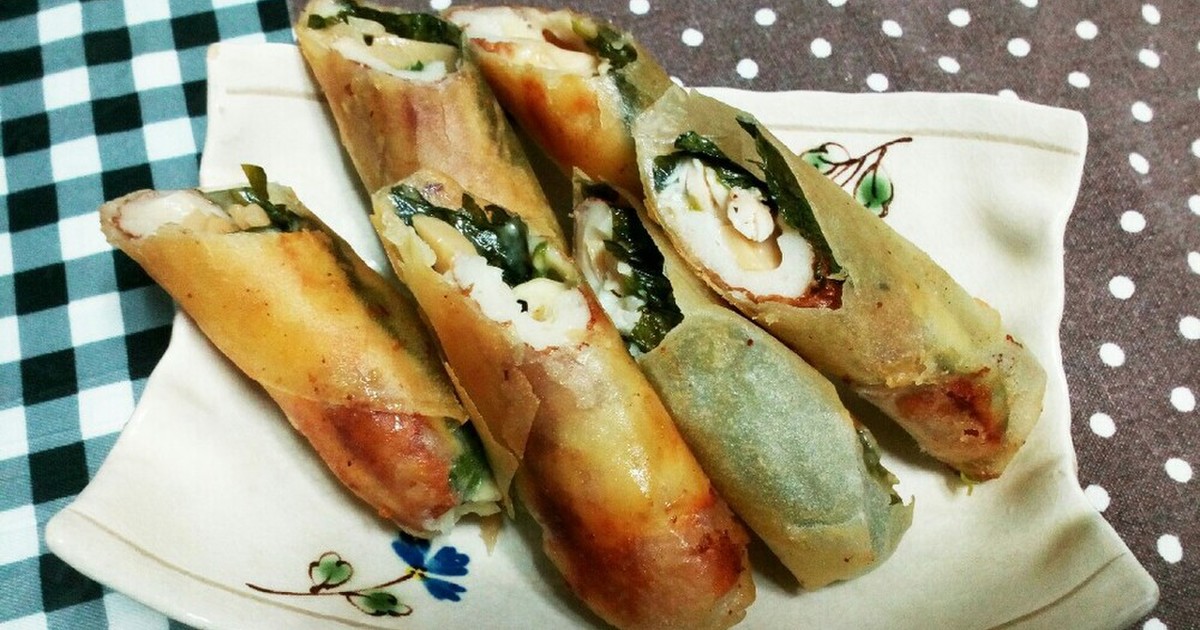 残り物春巻き 筍の煮物 チクワ大葉チーズ レシピ 作り方 By まぶたん クックパッド 簡単おいしいみんなのレシピが349万品