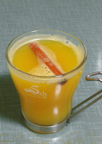 ハチミツシナモンのホットオレンジジュース