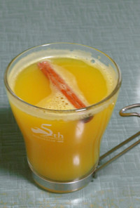 ハチミツシナモンのホットオレンジジュース