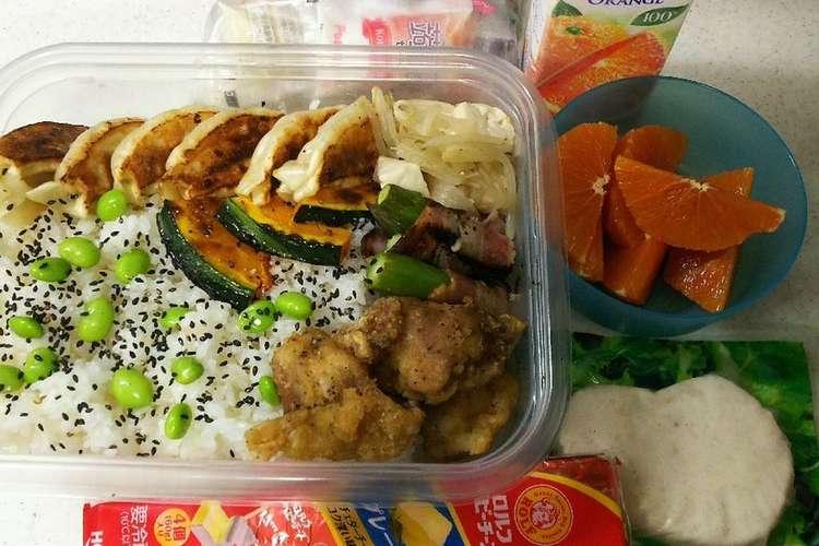 餃子と塩唐揚げ弁当 レシピ 作り方 By 毎日ドカベン クックパッド 簡単おいしいみんなのレシピが354万品