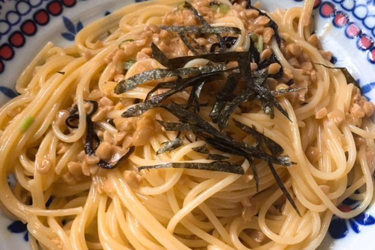 混ぜるだけ 卵黄とろ り濃厚納豆パスタ レシピ 作り方 By Nenemomo クックパッド 簡単おいしいみんなのレシピが360万品