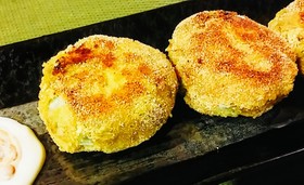 さば水煮缶のコーンミール焼き☆