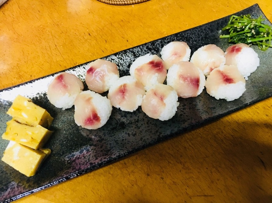 イサキの手毬寿司の画像