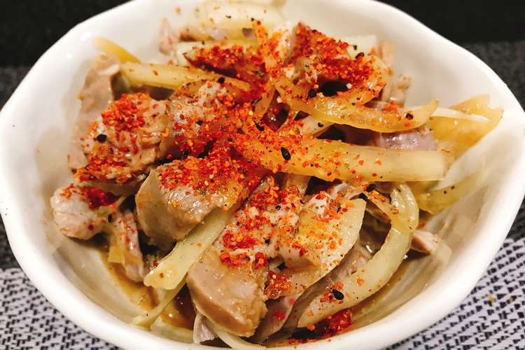 簡単 箸が進む最強おつまみ 砂肝ポン酢 レシピ 作り方 By Amnママ クックパッド 簡単おいしいみんなのレシピが349万品