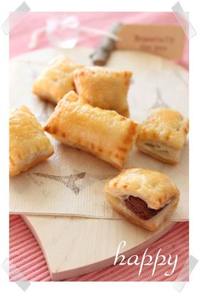 市販のパイシートで♫簡単チョコパイ❤