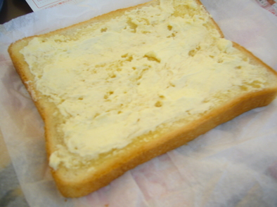 クリームチーズトーストの写真