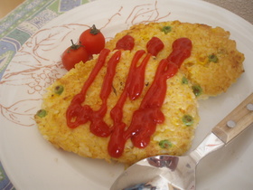 卵がけご飯をアレンジ☆オムパン