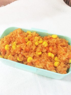 ☆簡単☆レンジde☆ケチャップライス☆