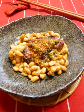 香ばしい~♪焼き味噌納豆