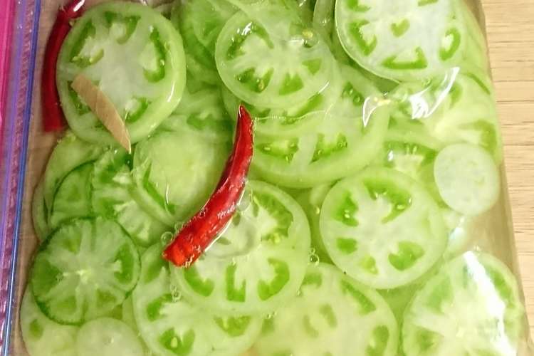 超カンタン 青トマトのピクルス レシピ 作り方 By Chikunchan クックパッド