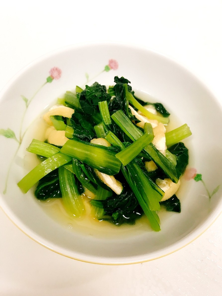 小松菜と薄揚げのさっと煮の画像